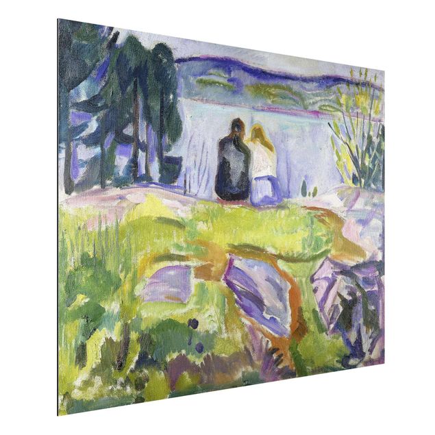 Konststilar Expressionism Edvard Munch - Spring (Love Couple On The Shore)