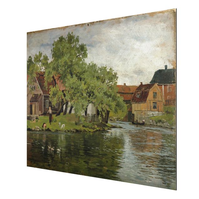 Konststilar Post Impressionism Edvard Munch - Scene On River Akerselven