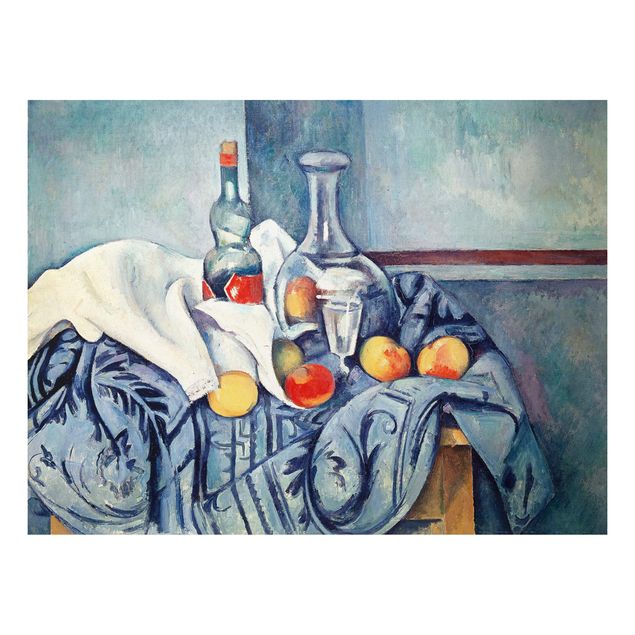 Konststilar Impressionism Paul Cézanne - Still Life With Peaches And Bottles