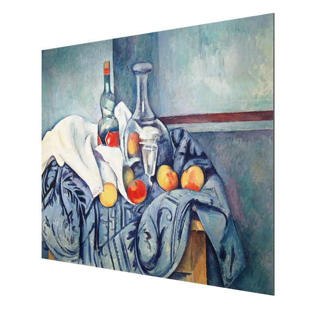 Konststilar Post Impressionism Paul Cézanne - Still Life With Peaches And Bottles