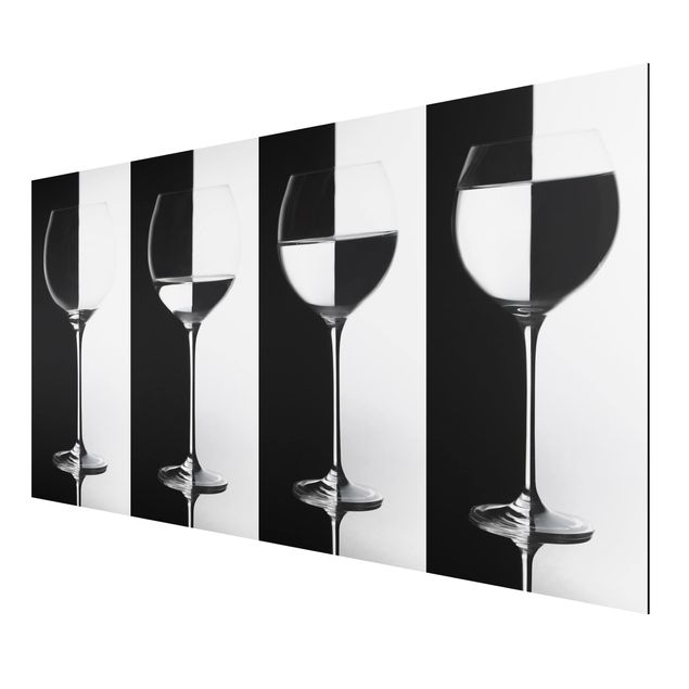 Tavlor modernt Wine Glasses Black & White