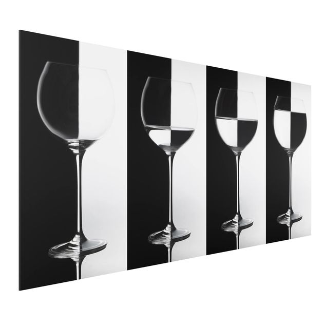 Tavlor mönster Wine Glasses Black & White