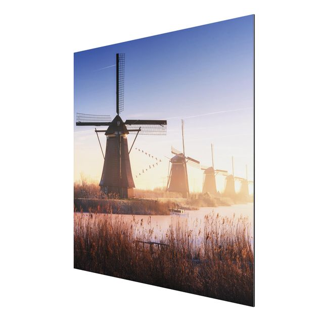 Tavlor modernt Windmills Of Kinderdijk