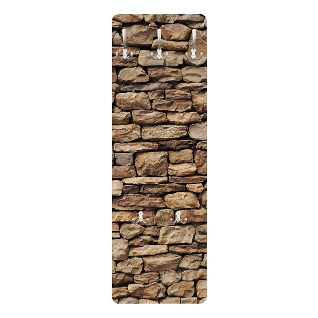 Klädhängare vägg sten utseende American Stone Wall