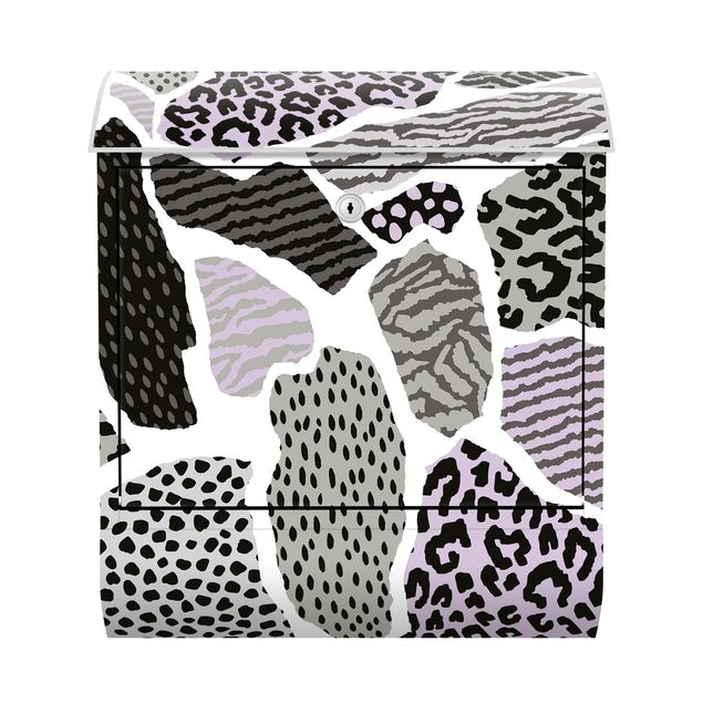 Brevlådor grått Animal Print Zebra Tiger Leopard Europe