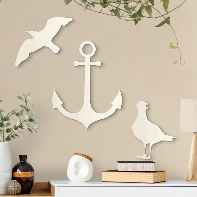 Kök dekoration Anchor and Seagulls