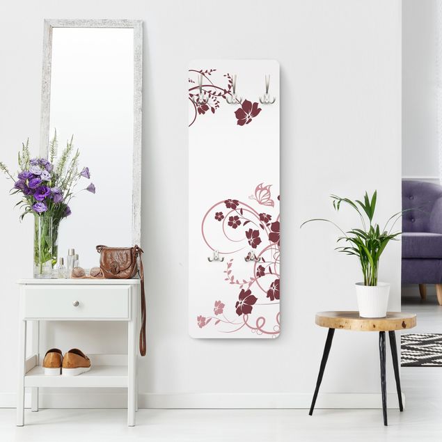 Klädhängare vägg mönster Apricot Blossom