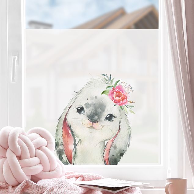 Självhäftande folier Watercolour - Hare gaze