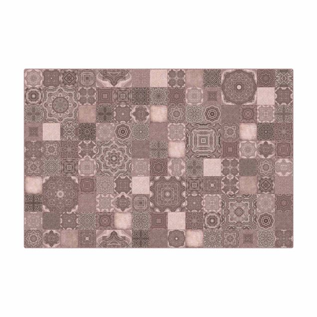 Tavlor Andrea Haase Art Deco Tiles Pink Marble With Shimmer