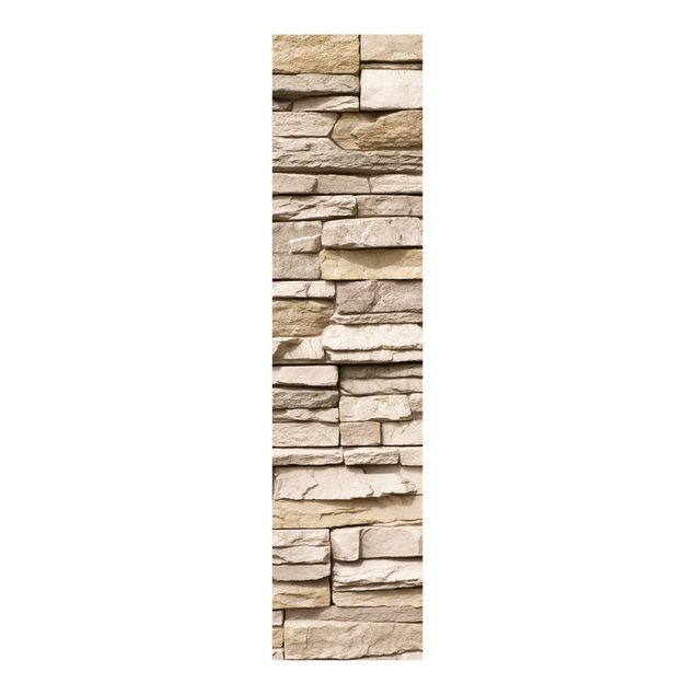 Panelgardiner mönster Asian Stonewall - Stone Wall From Large Light Coloured Stones