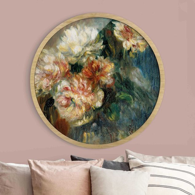 Tavlor med ram konstutskrifter Auguste Renoir - Vase Of Peonies