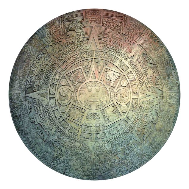 Tapeter modernt Aztec Ornamentation In A Circle