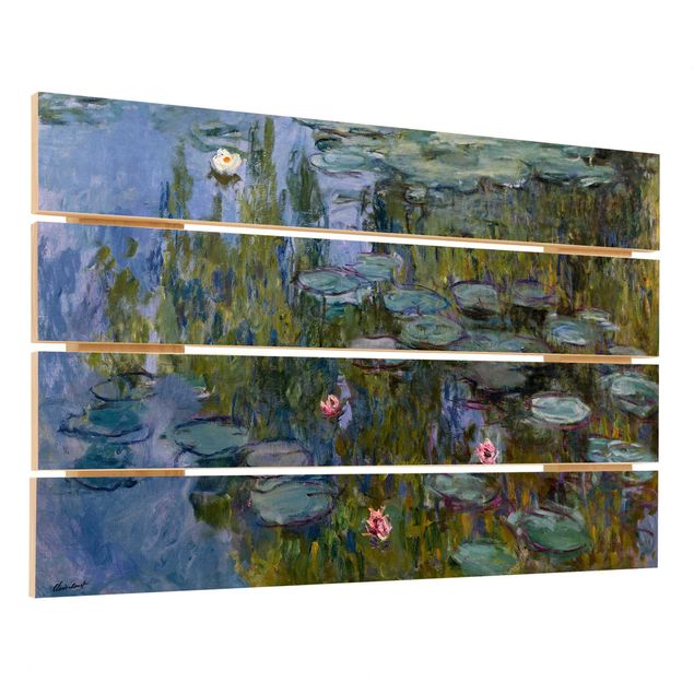 Trätavlor blommor  Claude Monet - Water Lilies (Nympheas)