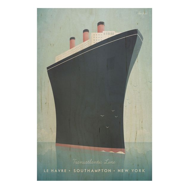 Trätavlor landskap Travel Poster - Cruise Ship