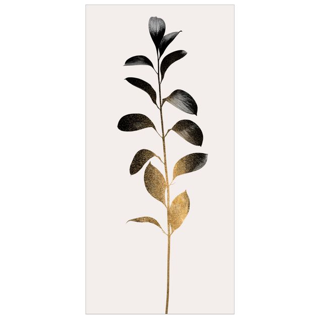 Rumsavdelare Graphical Plant World - Gold And Grey