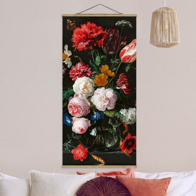 Kök dekoration Jan Davidsz De Heem - Still Life With Flowers In A Glass Vase