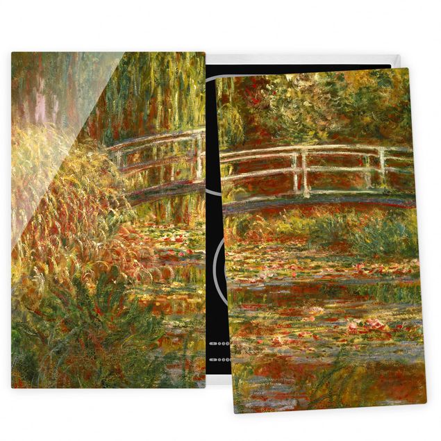 Kök dekoration Claude Monet - Waterlily Pond And Japanese Bridge (Harmony In Pink)