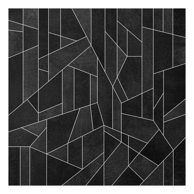 Kök dekoration Black And White Geometric Watercolour