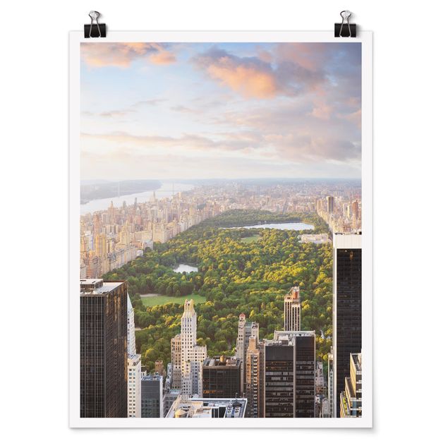 Tavlor arkitektur och skyline Overlooking Central Park