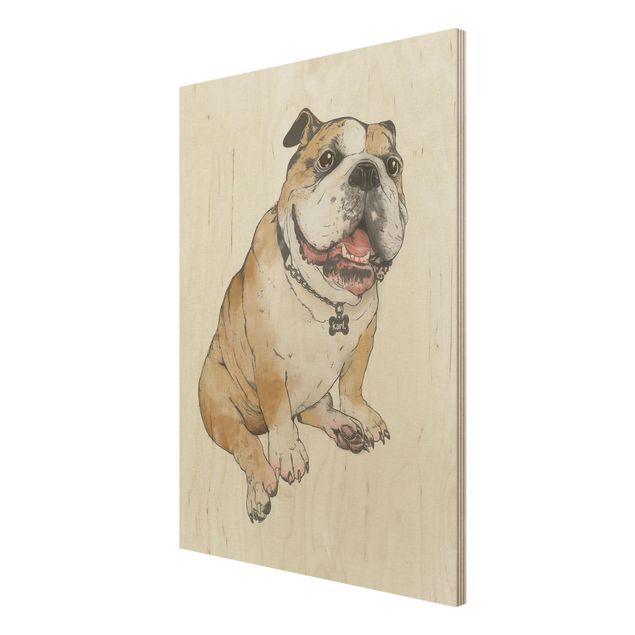 Tavlor Laura Graves Art Illustration Dog Bulldog Painting