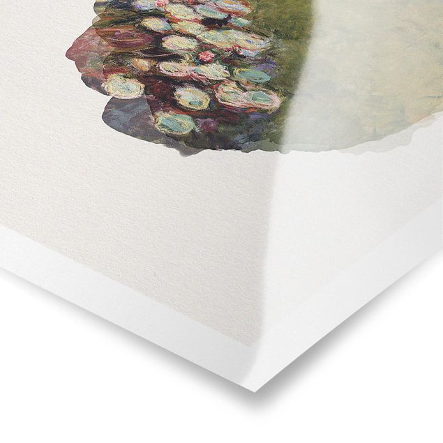 Posters blommor  WaterColours - Claude Monet - Water Lilies