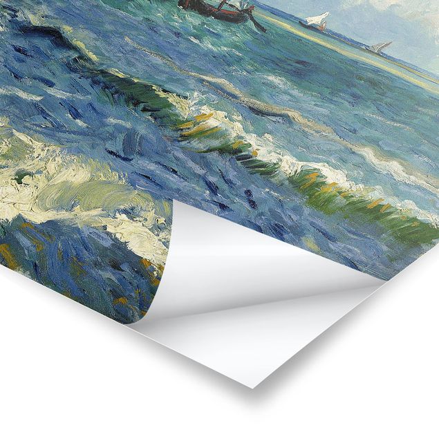 Tavlor landskap Vincent Van Gogh - Seascape Near Les Saintes-Maries-De-La-Mer