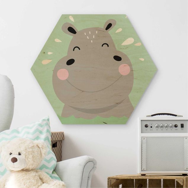 Inredning av barnrum The Happiest Hippo