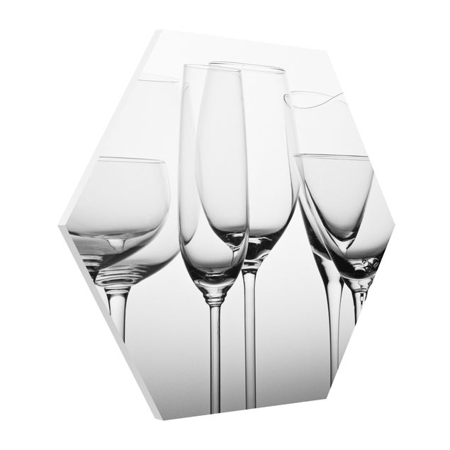 Tavlor modernt Fine Glassware Black And White