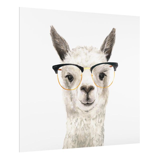 glasskiva kök Hip Lama With Glasses I