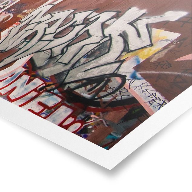 Tavlor industriell Skate Graffiti