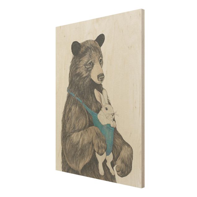 Tavlor Laura Graves Art Illustration Bear And Bunny Baby
