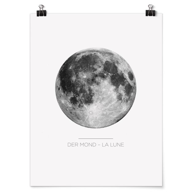 Tavlor modernt The Moon - La Lune