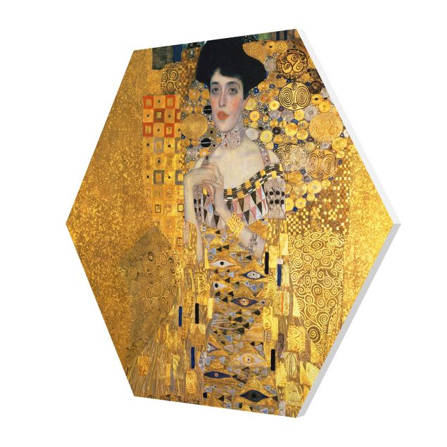 Tavlor porträtt Gustav Klimt - Portrait Of Adele Bloch-Bauer I