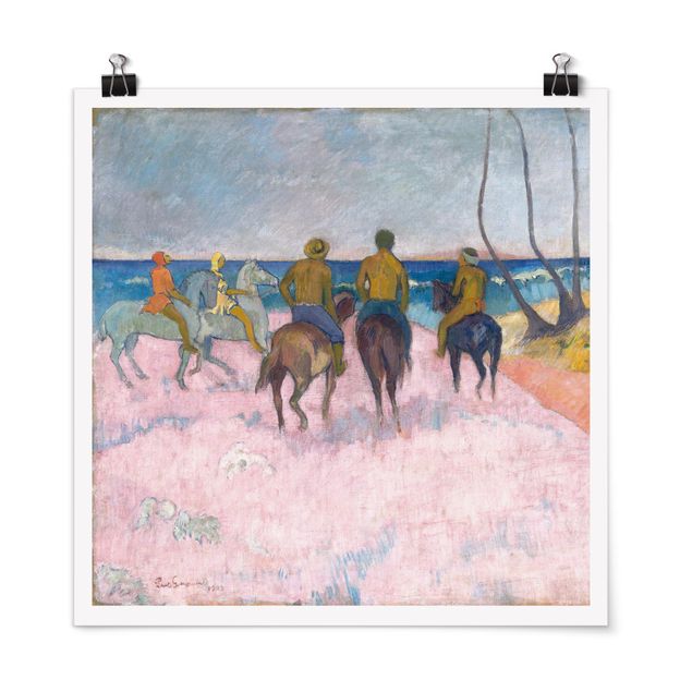 Konstutskrifter Paul Gauguin - Riders On The Beach