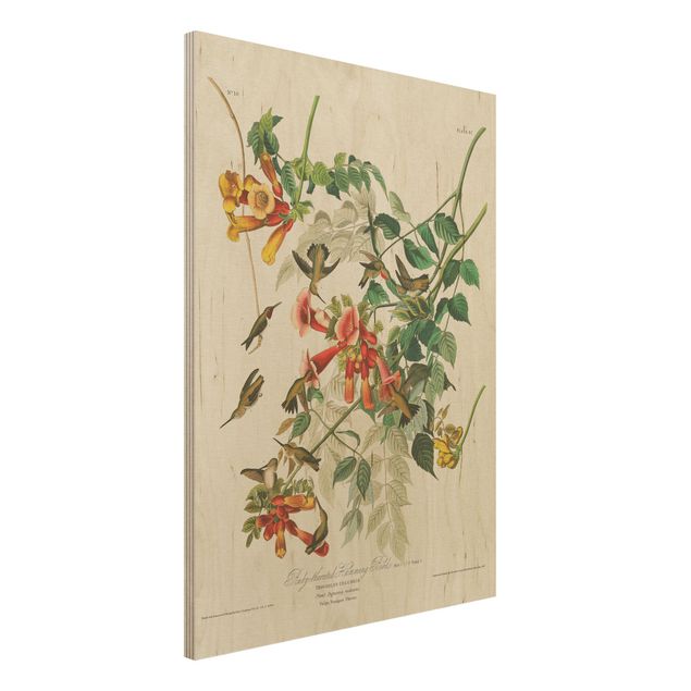 Kök dekoration Vintage Board Hummingbirds