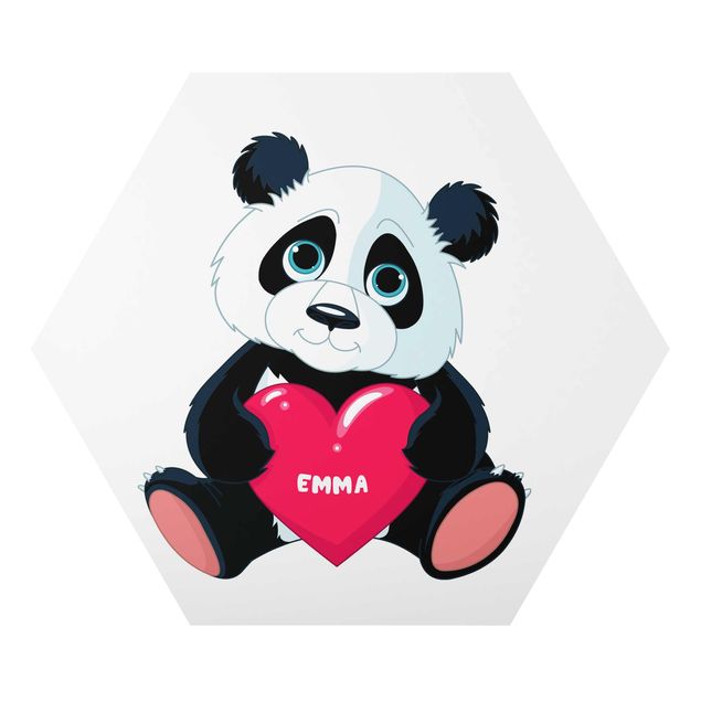 Tavlor modernt Panda With Heart