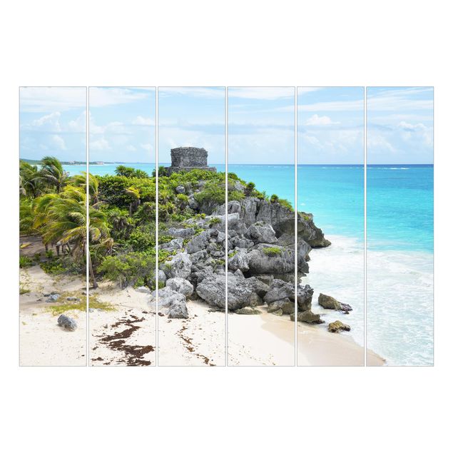 Panelgardiner landskap Caribbean Coast Tulum Ruins