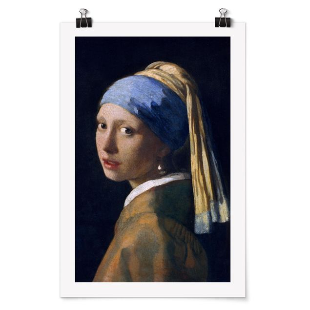 Posters konstutskrifter Jan Vermeer Van Delft - Girl With A Pearl Earring