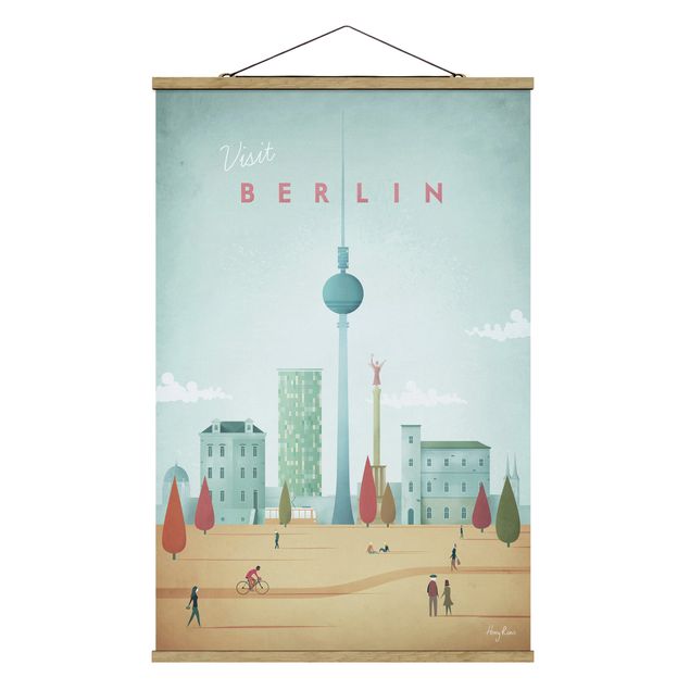 Tavlor konstutskrifter Travel Poster - Berlin