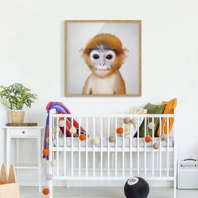 Inredning av barnrum Baby Monkey Anton