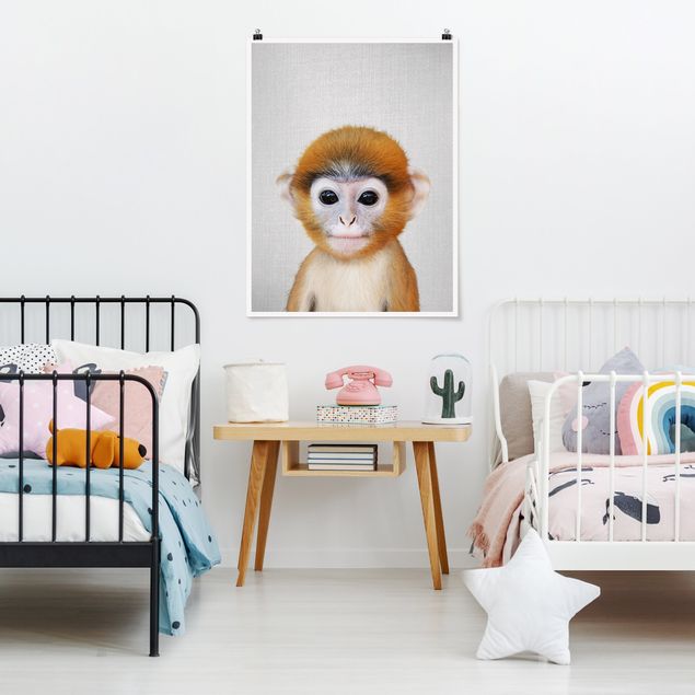 Inredning av barnrum Baby Monkey Anton