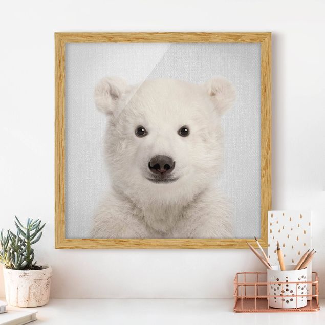 Tavlor björnar Baby Polar Bear Emil
