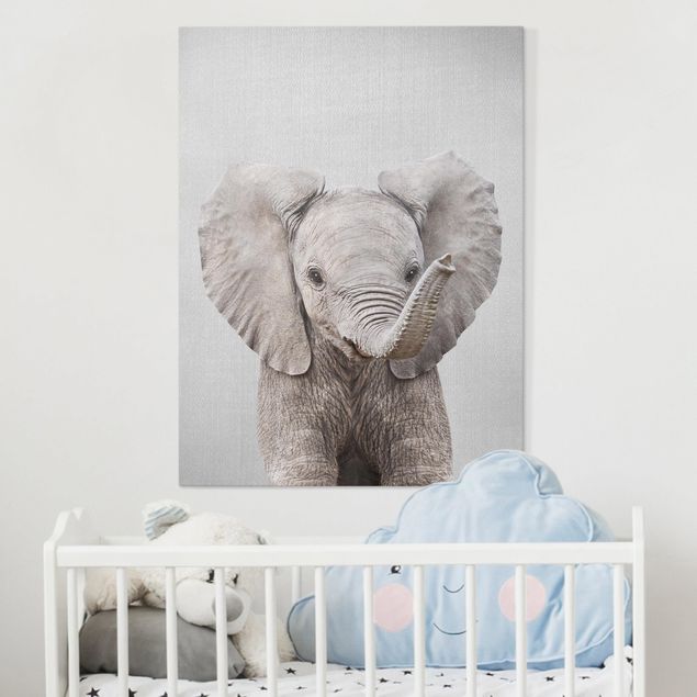 Canvastavlor elefanter Baby Elephant Elsa