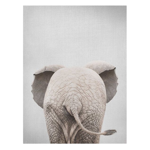 Canvastavlor djur Baby Elephant From Behind