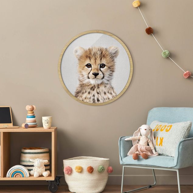 Tavlor med ram djur Baby Cheetah Gino