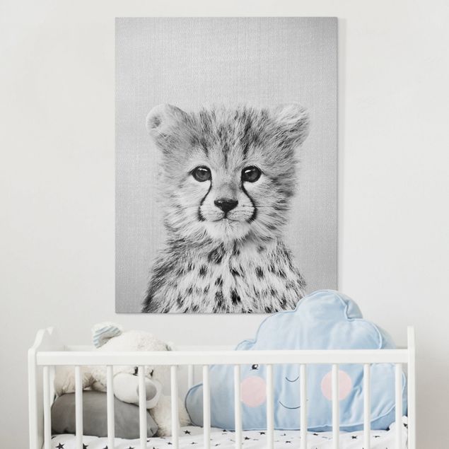 Inredning av barnrum Baby Cheetah Gino Black And White