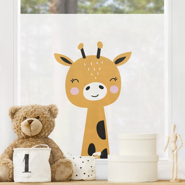 Fönsterdekaler djur Baby Giraffe