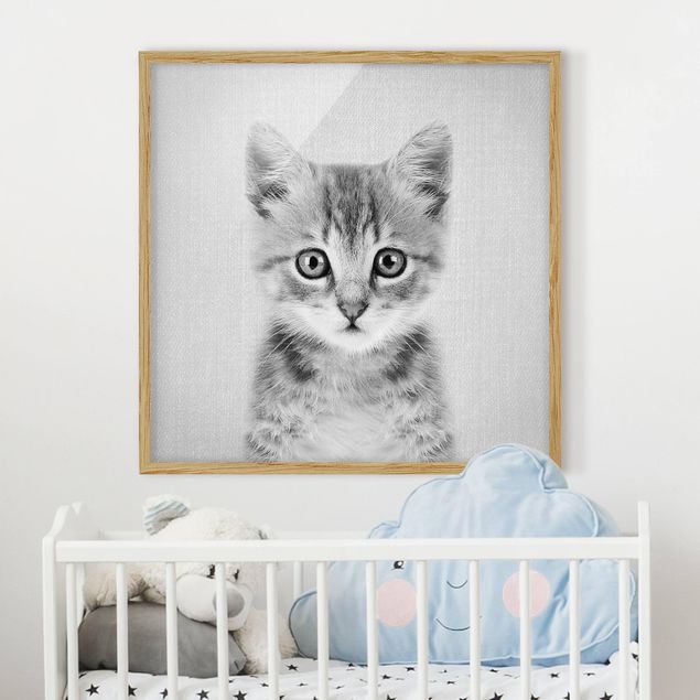 Inredning av barnrum Baby Cat Killi Black And White