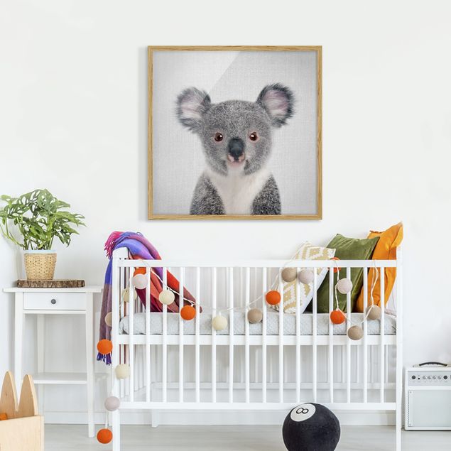 Tavlor med ram djur Baby Koala Klara