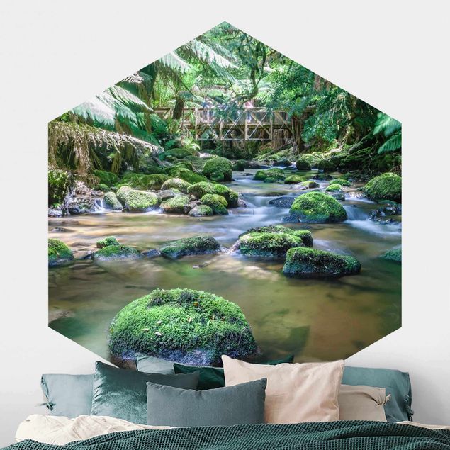 Kök dekoration Creek In Jungle